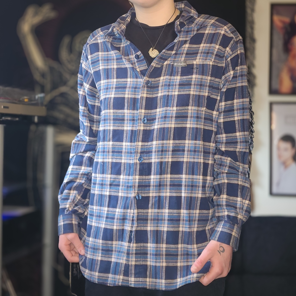 Blue Plaid Men's Flannel